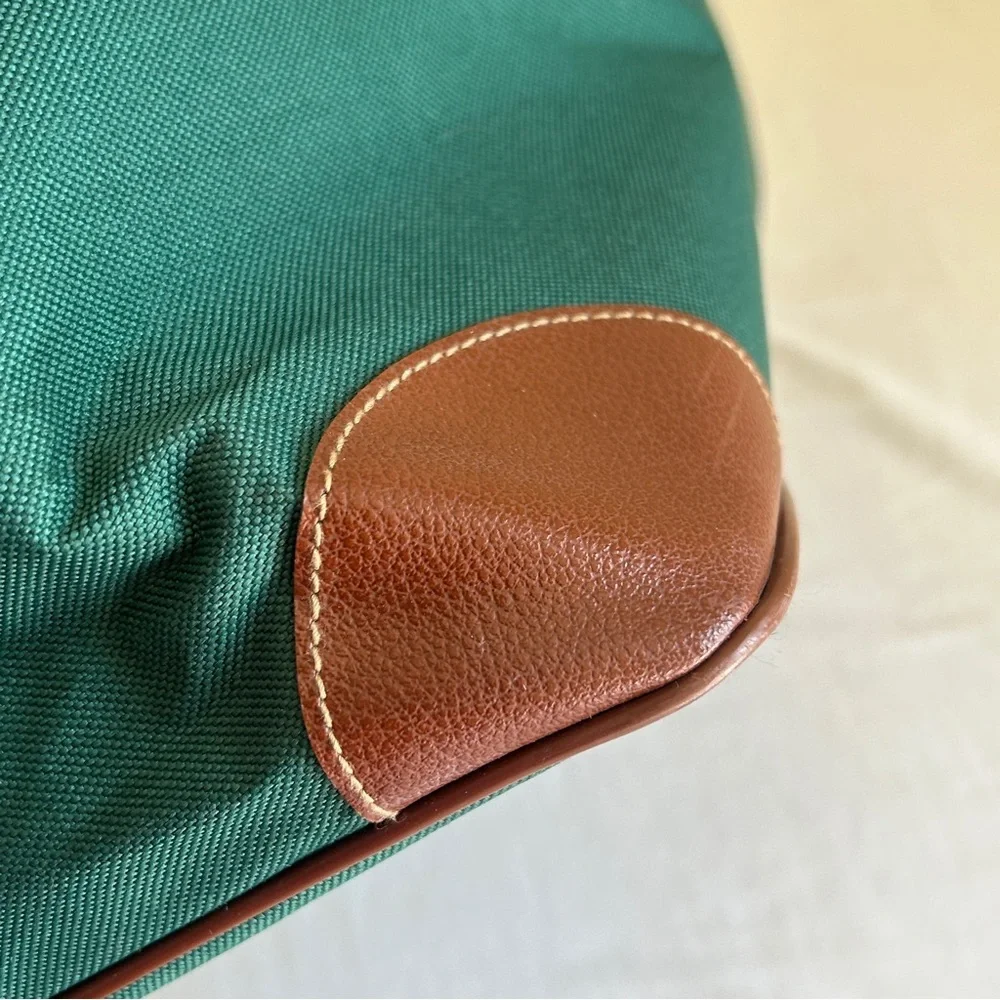 Ralph Lauren Luggage Duffle Bag Green Brown Travel Overnight Sports